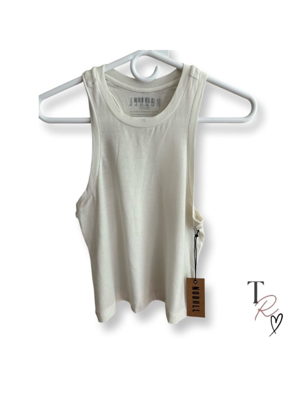 NOBULL NWT Vapor Gray Muscle Tank Racerback Cropped Activewear Top Size Medium
